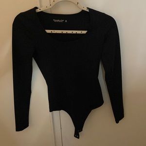 Black long sleeve body suite